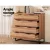 Artiss NOCHE 4 Chest of Drawers Tallboy Dresser, Rust Oak, High-Density Particle Board, 98x40x99cm, Bedroom Storage