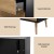 Artiss 3 Chest of Drawers Dresser Table Black & Pine, 80x40x80cm, Push-to-Open, Solid Wood Legs, High Capacity