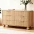 Artiss 6 Drawer Dresser Tallboy - Pine Finish, Fluted Style, 120x40x70cm, Scratch-Resistant, Anti-Tip, Easy Assembly
