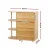 Artiss Chest of 3 Drawers and 3 Shelves Storage Cabinet, 100cm Pine, Particle Board, Modern Organiser Unit