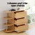 Artiss Chest of 3 Drawers and 3 Shelves Storage Cabinet, 100cm Pine, Particle Board, Modern Organiser Unit