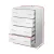 Artiss 4-Drawer Tallboy, Particle Board, White, 64x40x89cm - Contemporary Storage Chest with Smooth Metal Runners