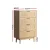Artiss BRIONY Rattan 4-Drawer Tallboy Pine - Stylish Bohemian Storage Solution with Solid Wood Legs, Easy Assembly