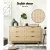 Artiss 6 Chest of Drawers BRIONY Oak Rattan Lowboy, Real Rattan, Solid Wood Legs, 120cm, Coastal Boho Bedroom Storage Artiss 6 Chest of Drawers BRIONY Oak Rattan Lowboy, Real Rattan, Solid Wood Legs, 120cm, Coastal Boho Bedroom Storage