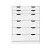 Artiss 6-Drawer Tallboy, High-Density Particle Board, White, 80x38x105.5cm, Bedroom Storage Dresser Cabinet