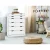 Artiss 6-Drawer Tallboy, High-Density Particle Board, White, 80x38x105.5cm, Bedroom Storage Dresser Cabinet