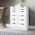 Artiss 6-Drawer Tallboy, High-Density Particle Board, White, 80x38x105.5cm, Bedroom Storage Dresser Cabinet