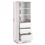 Artiss White 3 Chest of Drawers Tallboy Cabinet - Modern Handle-Free Design, Adjustable Shelves, High Weight Capacity