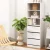 Artiss White 3 Chest of Drawers Tallboy Cabinet - Modern Handle-Free Design, Adjustable Shelves, High Weight Capacity