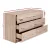 Artiss 6-Drawer Chest of Drawers, Particle Board, Pine, 110.5x42x69cm, Stylish Storage, Easy Assembly, Modern Design