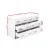 Artiss 6-Drawer Lowboy, Particle Board, White, 110.5x42x69cm - Stylish Storage Solution with Melamine Finish