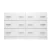Artiss 6-Drawer Lowboy, Particle Board, White, 110.5x42x69cm - Stylish Storage Solution with Melamine Finish