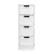 Artiss LEESA White 4 Chest of Drawers - Country Style Storage Cabinet with Durable MDF, Non-Toxic Finish & Ample Space