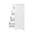 Artiss LEESA White 4 Chest of Drawers - Country Style Storage Cabinet with Durable MDF, Non-Toxic Finish & Ample Space