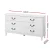 Artiss Chest of Drawers, MDF & Pine Wood, White, 120x36.5x65cm - French Provincial Design, 6 Drawers, Vintage Style