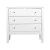 Artiss Brittany 3-Drawer Chest of Drawers, MDF, 80x40x76cm, White - Elegant Provincial Charm, Sturdy & Easy Assembly