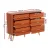Artiss Chest of Drawers Storage Cabinet, Particle Board, Walnut, 120x40x91.5cm, 6 Drawers, Sleek Design, Easy Assembly
