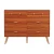 Artiss Chest of Drawers Storage Cabinet, Particle Board, Walnut, 120x40x91.5cm, 6 Drawers, Sleek Design, Easy Assembly
