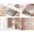 Artiss Dale White Dressing Table Set with Stool, 12 LED Bulbs & Adjustable Storage, 5 Drawers, Hollywood Mirror