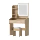 Artiss LED Dressing Table Set with Stool - MDF Wood, Hollywood Mirror, Adjustable Lights, 2 Drawers, 77x35x147cm