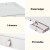 Artiss Dressing Table, Particle Board, 77x43x16cm, White, Floating Vanity with LED Mirror and Storage Drawers