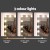 Artiss Darcy White Dressing Table Set with Stool, 15 LED Bulbs, 4 Drawers, Premium MDF, 89x40x136cm, Hollywood Mirror