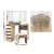 Artiss Oak Dressing Table Stool Set - 5 Drawers, 3-Panel Mirror, Luxury Storage & Comfort for Modern Bedrooms
