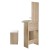 Artiss Oak Dressing Table Stool Set - 5 Drawers, 3-Panel Mirror, Luxury Storage & Comfort for Modern Bedrooms