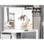 Artiss White Corner Dressing Table Set: 5 Drawers, 3 Shelves, Mirror & Padded Stool for Stylish Organisation