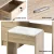 Artiss Oak Dressing Table Set with Sliding Mirror & Stool - Modern Design, Ample Storage, Eco-Friendly Material