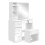 Artiss White Dressing Table Stool Set - Sliding Mirror, Lockable Drawer, Hidden Storage, Particle Board, 80x38.5x132cm