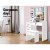 Artiss White Dressing Table Stool Set - Sliding Mirror, Lockable Drawer, Hidden Storage, Particle Board, 80x38.5x132cm Artiss White Dressing Table Stool Set - Sliding Mirror, Lockable Drawer, Hidden Storage, Particle Board, 80x38.5x132cm