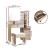 Artiss Oak Dressing Table Set with Mirror & Stool - 4 Drawers, Lockable Storage & Display Shelves for Bedroom