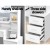 Artiss Dressing Table Stool Set, Particle Board, White, 88x38x143cm, 4 Drawers, Eco-Friendly, Lockable, Easy Assembly Artiss Dressing Table Stool Set, Particle Board, White, 88x38x143cm, 4 Drawers, Eco-Friendly, Lockable, Easy Assembly