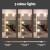 Artiss Hollywood-Style Dressing Table Set with 10 LED Bulbs, Wood Finish, 5 Drawers, and PU Leather Stool, 80x38x131cm