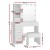 Artiss Dylan White Dressing Table Set with Stool, 10 LED Bulbs, 5 Drawers, MDF & Melamine Finish, USB Powered, 80x38.5x