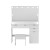 Artiss LED Dressing Table Set with Stool, 10 Dimmable Bulbs, Large Mirror, 3 Colour Lights, White, 105x40x140cm Artiss LED Dressing Table Set with Stool, 10 Dimmable Bulbs, Large Mirror, 3 Colour Lights, White, 105x40x140cm