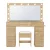 Artiss Dressing Table Vanity Desk Set - 120cm Wood with LED Mirror, 11 Drawers, Stool, Charging Station & Glass Top