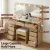 Artiss Dressing Table Vanity Desk Set - 120cm Wood with LED Mirror, 11 Drawers, Stool, Charging Station & Glass Top