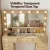 Artiss Dressing Table Vanity Desk Set - 120cm Wood with LED Mirror, 11 Drawers, Stool, Charging Station & Glass Top