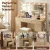 Artiss Dressing Table Vanity Desk Set - 120cm Wood with LED Mirror, 11 Drawers, Stool, Charging Station & Glass Top