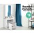 Artiss White Dressing Table Set with Sliding Mirror & Stool - Stylish Storage Solution for Beauty Essentials