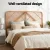 Artiss FRED Double Bed Headboard - Rustic Boho Rattan Design, Pine, Easy Assembly, Sturdy & Stylish, 140x3x112cm