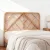 Artiss FRED Double Bed Headboard - Rustic Boho Rattan Design, Pine, Easy Assembly, Sturdy & Stylish, 140x3x112cm