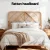 Artiss FRED Queen Bed Headboard - Pine Rattan, Rustic Boho Design, No Installation, Easy to Maintain, 155x3x112cm
