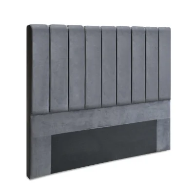 Artiss Bed Headboard, Velvet Queen, Dark Grey, 153x120x8cm - Luxurious Art Deco Design, High-Density Foam Comfort