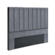 Artiss Bed Headboard, Velvet Queen, Dark Grey, 153x120x8cm - Luxurious Art Deco Design, High-Density Foam Comfort Artiss Bed Headboard, Velvet Queen, Dark Grey, 153x120x8cm - Luxurious Art Deco Design, High-Density Foam Comfort