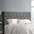 Artiss Queen Size Fabric Headboard - Cappi Grey: Premium Faux Linen, Button-Tufted, High-Density Foam, 162x120.5cm