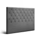 Artiss Queen Size Fabric Headboard - Cappi Grey: Premium Faux Linen, Button-Tufted, High-Density Foam, 162x120.5cm