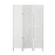 Artiss 3-Panel Room Divider Screen - 122x170cm Clover White | Eco-Friendly, Portable, Foldable & Durable Design